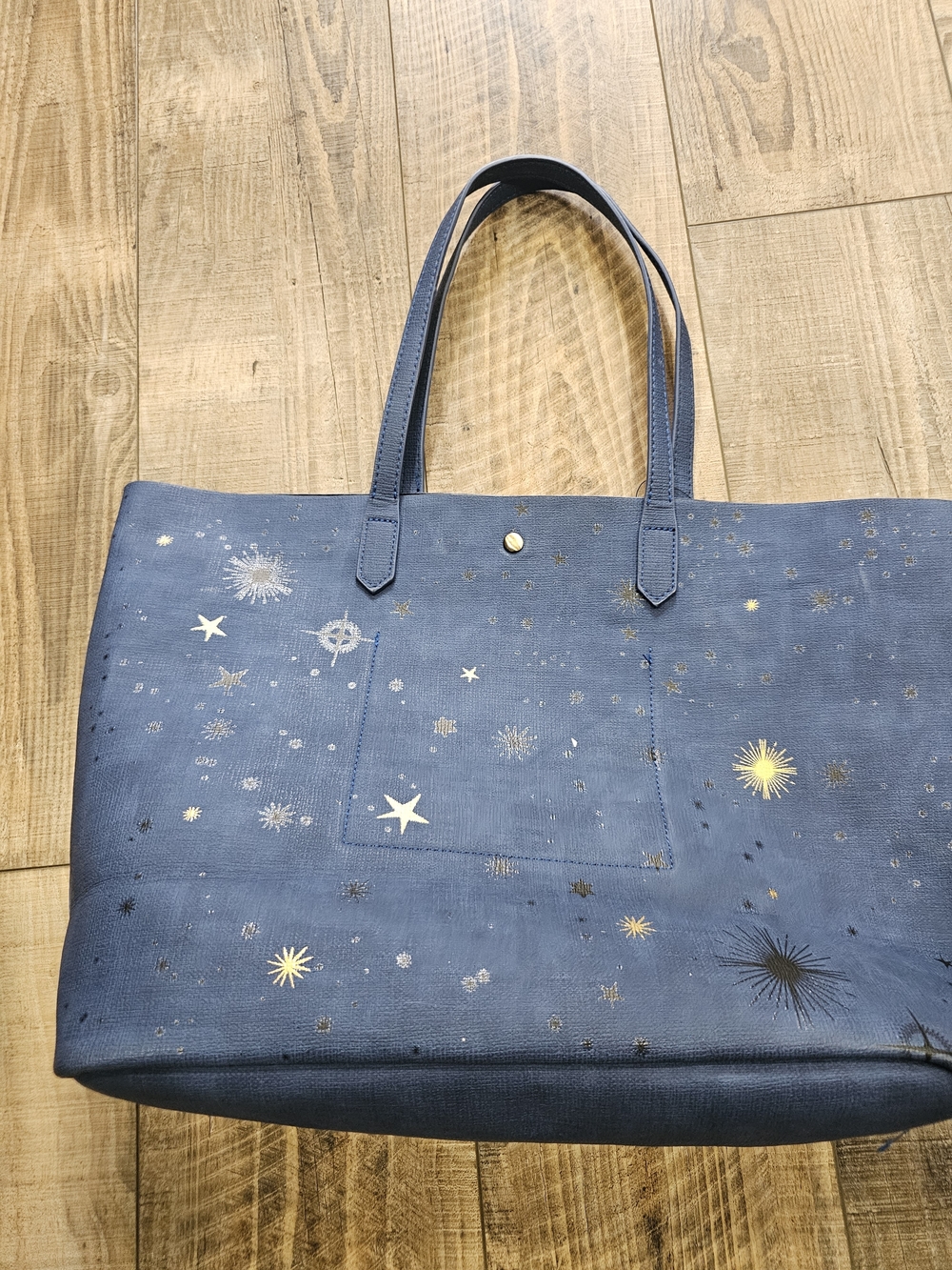 Harry Potter Marauders Map Constellations Tote Bag Blue Gold Kohls - Picture 9 of 13